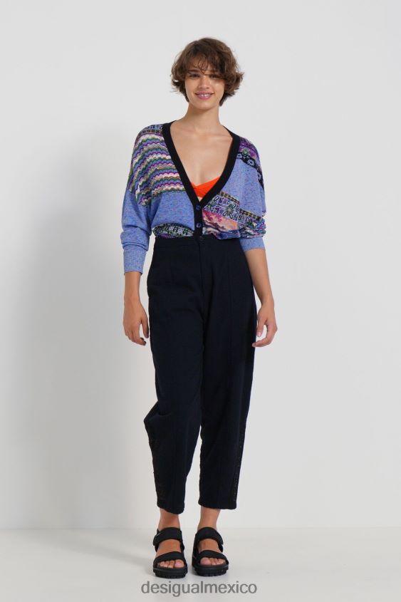 Desigual mujer pantalones holgados rústicos VZ26R01137 ropa