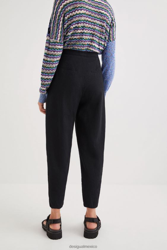 Desigual mujer pantalones holgados rústicos VZ26R01137 ropa