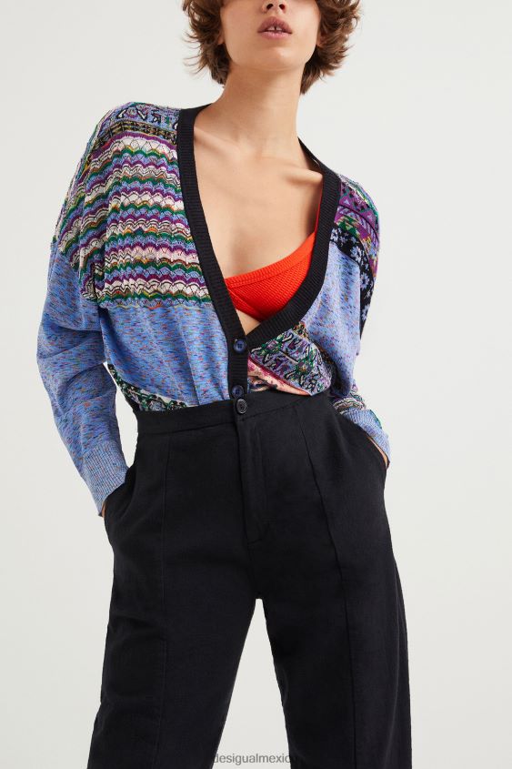 Desigual mujer pantalones holgados rústicos VZ26R01137 ropa