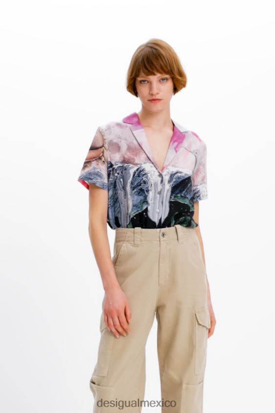 Desigual mujer pantalones largos tipo cargo VZ26R0228 ropa