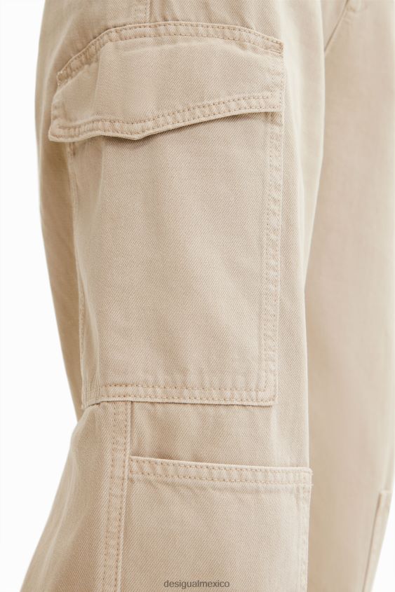 Desigual mujer pantalones largos tipo cargo VZ26R0228 ropa