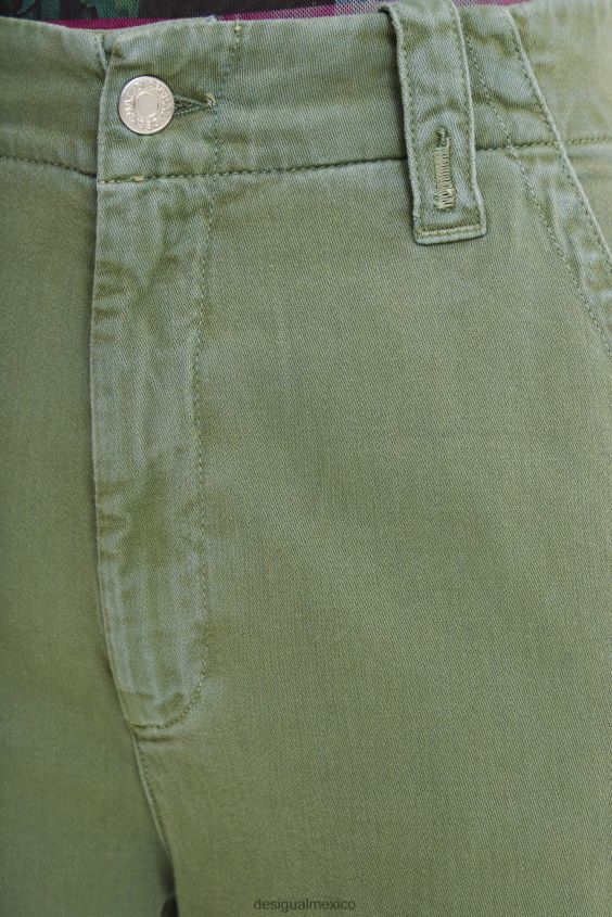 Desigual mujer pantalones largos tipo cargo VZ26R0247 ropa