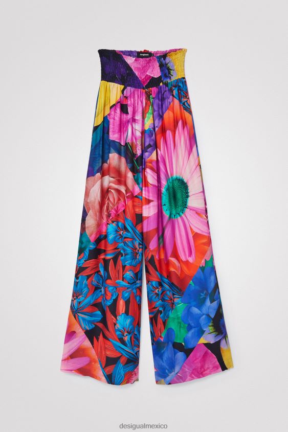 Desigual mujer pantalones palazzo florales VZ26R01078 ropa