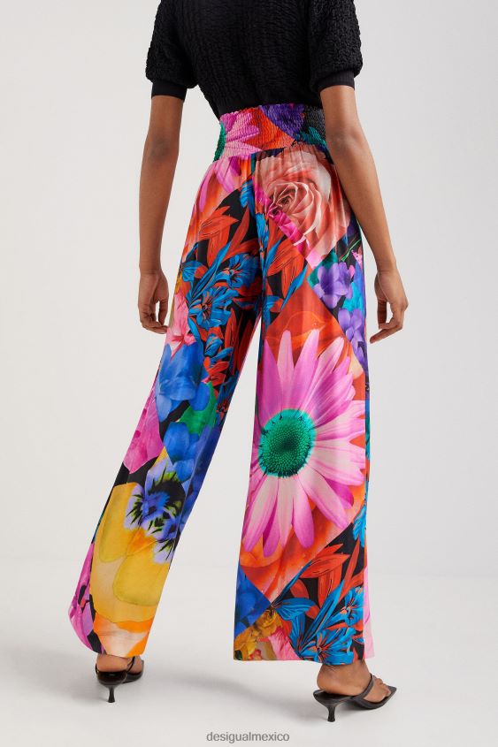 Desigual mujer pantalones palazzo florales VZ26R01078 ropa