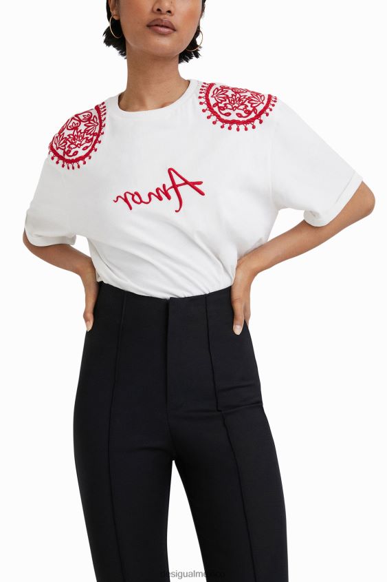 Desigual mujer pantalones pitillo stella jean VZ26R01079 ropa