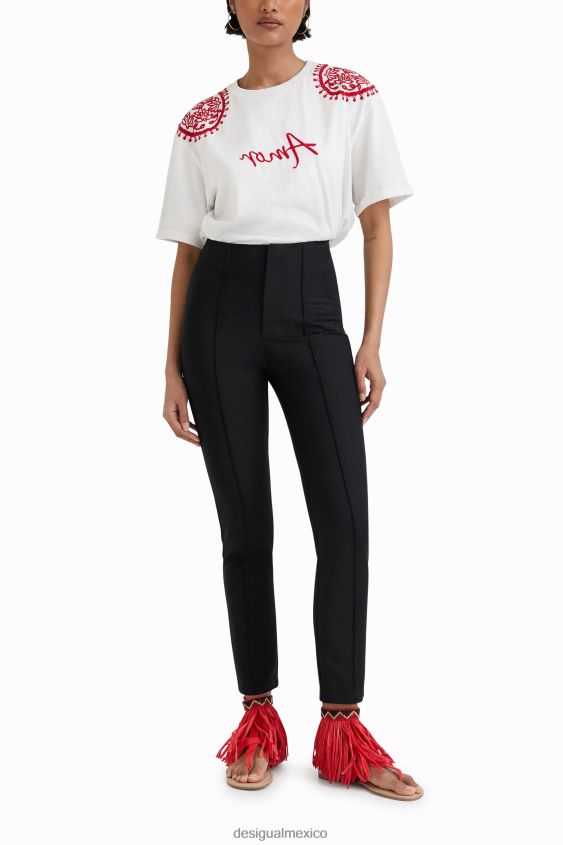 Desigual mujer pantalones pitillo stella jean VZ26R01079 ropa