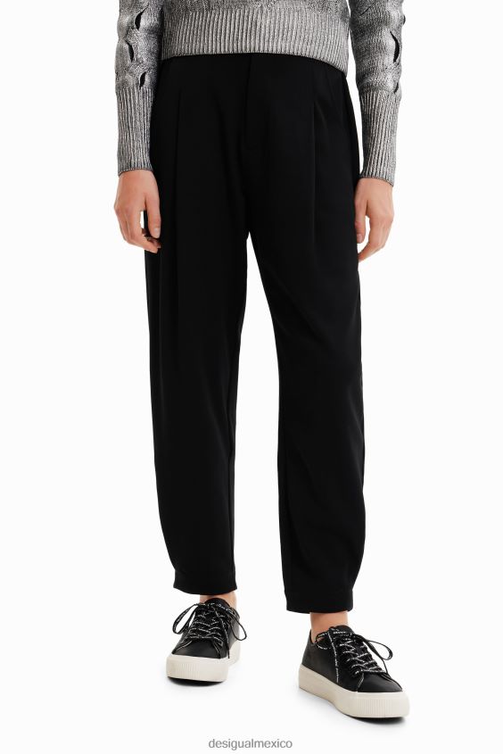 Desigual mujer pantalones plisados VZ26R0981 ropa