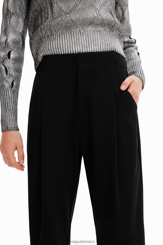 Desigual mujer pantalones plisados VZ26R0981 ropa