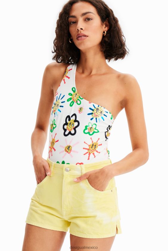 Desigual mujer shorts de mezclilla con efecto tie-dye VZ26R0796 ropa