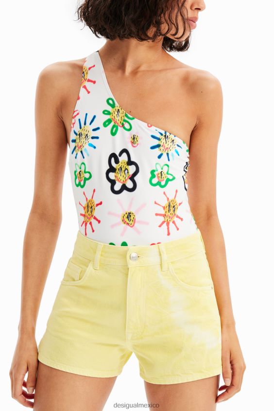 Desigual mujer shorts de mezclilla con efecto tie-dye VZ26R0796 ropa