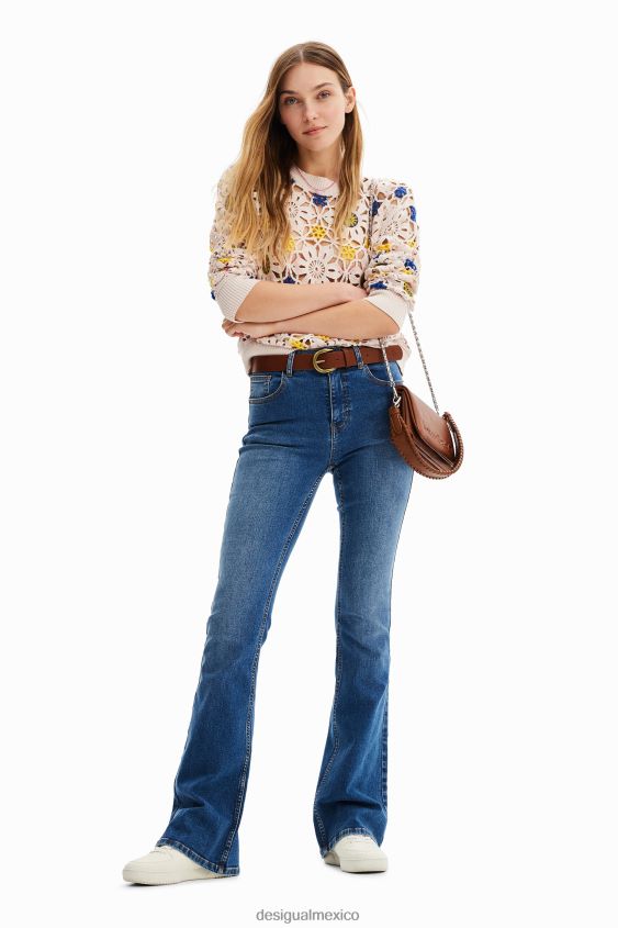 Desigual mujer vaqueros acampanados VZ26R0200 ropa