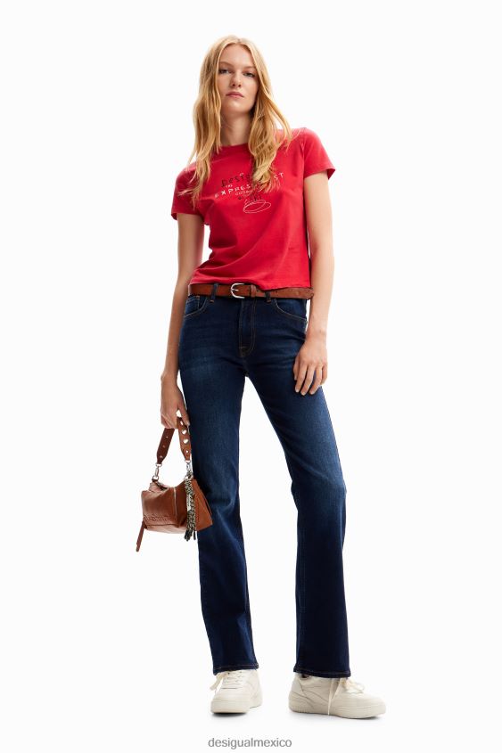 Desigual mujer vaqueros acampanados VZ26R0243 ropa