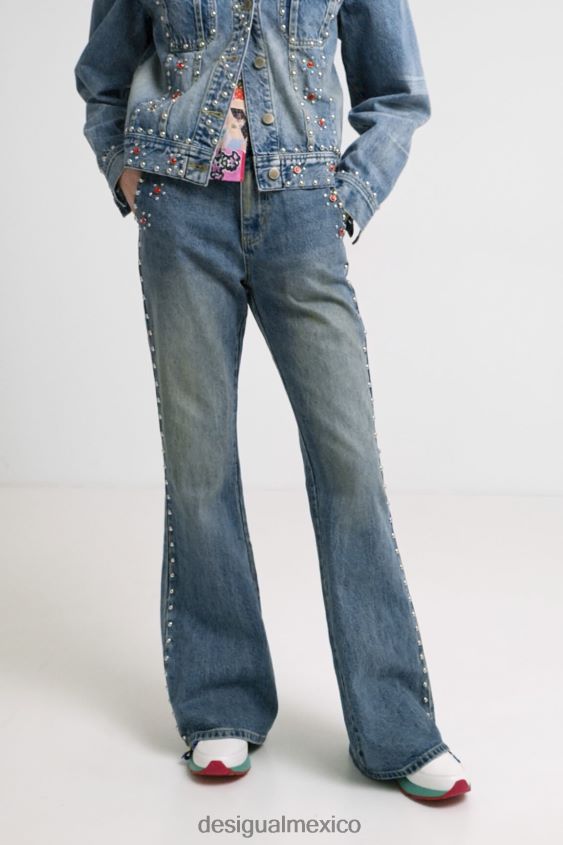 Desigual mujer vaqueros acampanados johnson hartig VZ26R01112 ropa