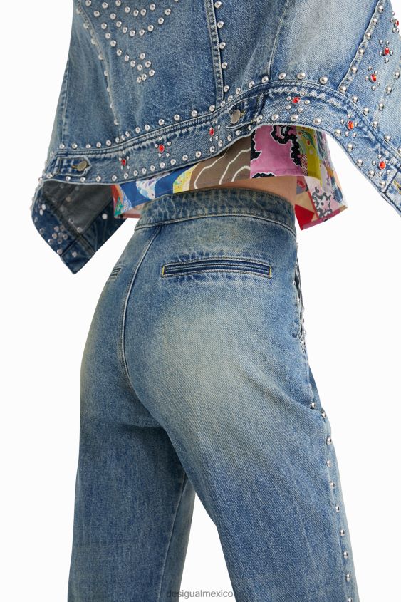 Desigual mujer vaqueros acampanados johnson hartig VZ26R01112 ropa