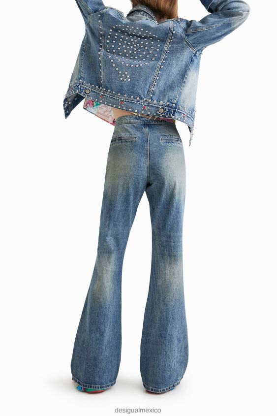 Desigual mujer vaqueros acampanados johnson hartig VZ26R01112 ropa