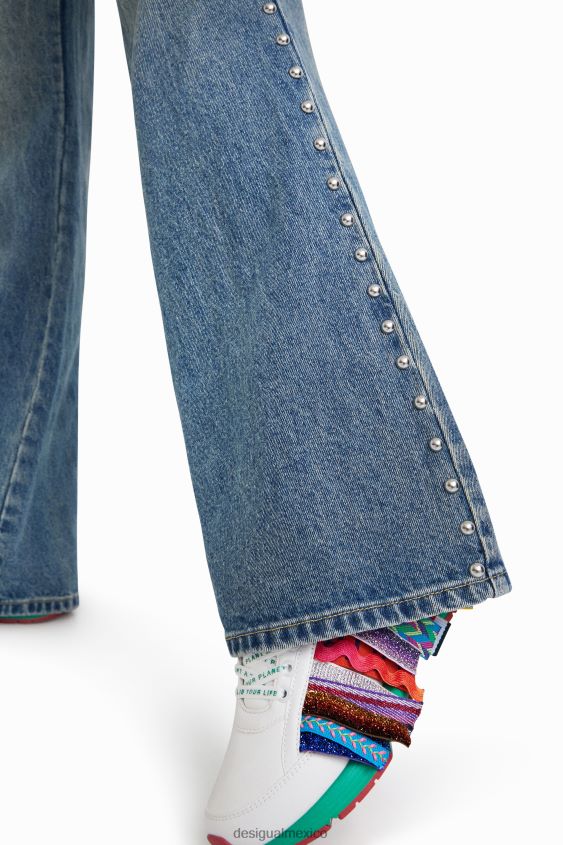 Desigual mujer vaqueros acampanados johnson hartig VZ26R01112 ropa