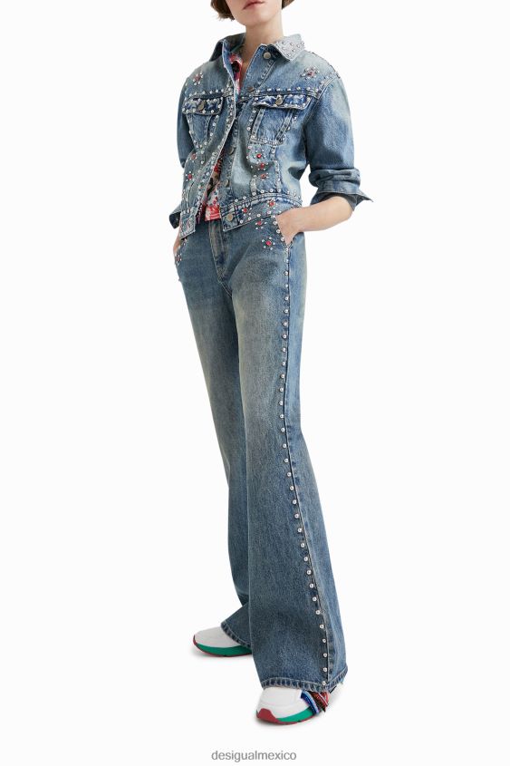 Desigual mujer vaqueros acampanados johnson hartig VZ26R01112 ropa