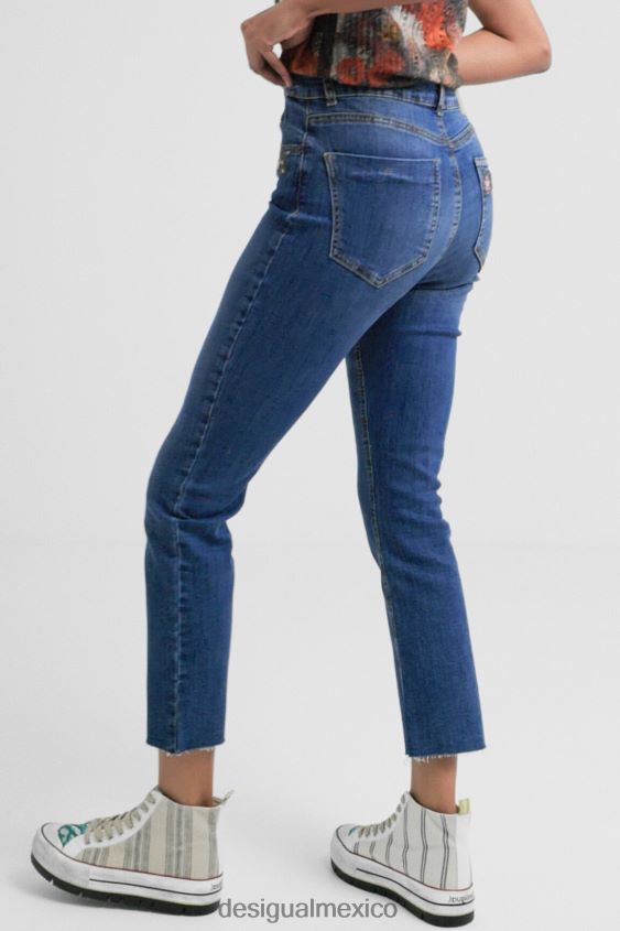 Desigual mujer vaqueros capri acampanados VZ26R01036 ropa
