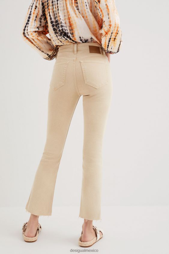 Desigual mujer vaqueros capri acampanados VZ26R0755 ropa