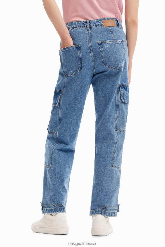 Desigual mujer vaqueros cargo VZ26R0884 ropa