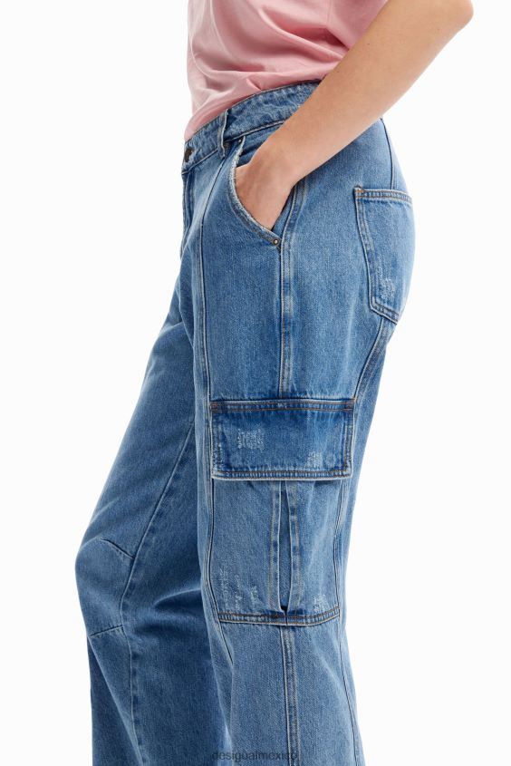 Desigual mujer vaqueros cargo VZ26R0884 ropa
