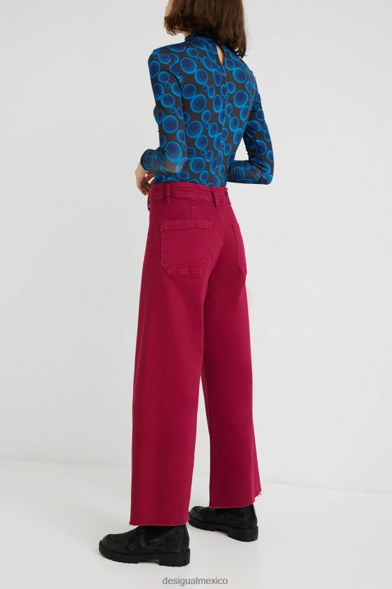 Desigual mujer vaqueros culotte capri VZ26R0735 ropa