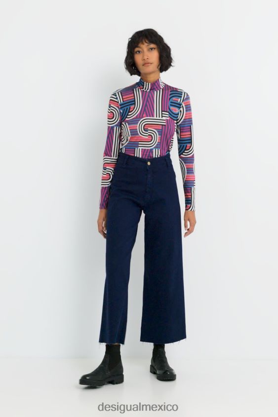 Desigual mujer vaqueros culotte capri VZ26R0813 ropa