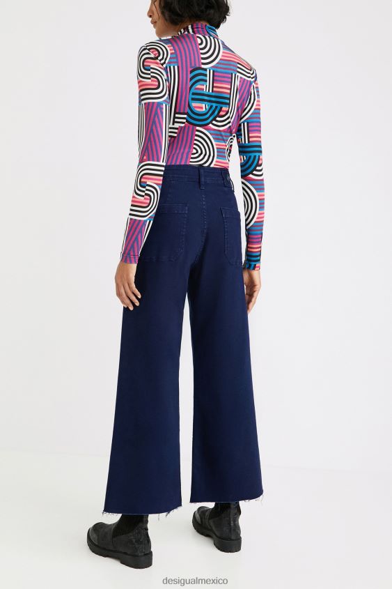 Desigual mujer vaqueros culotte capri VZ26R0813 ropa