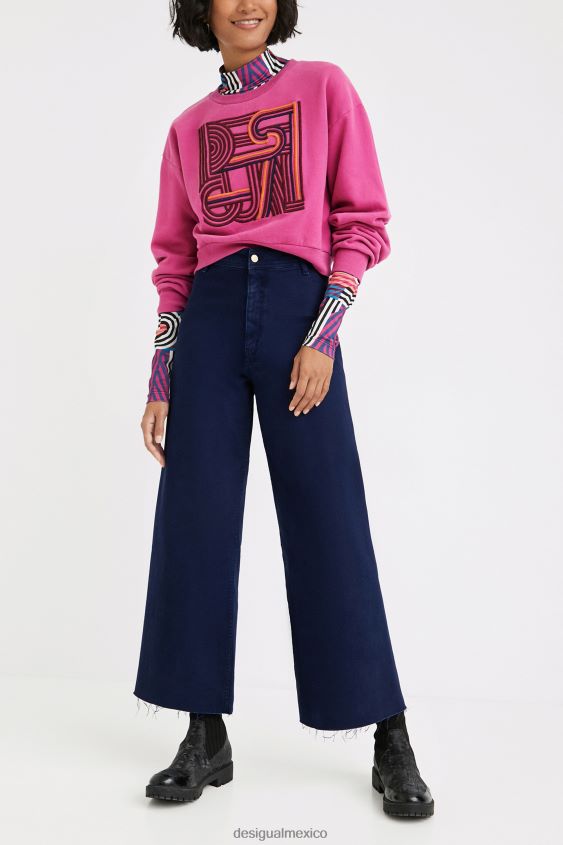 Desigual mujer vaqueros culotte capri VZ26R0813 ropa