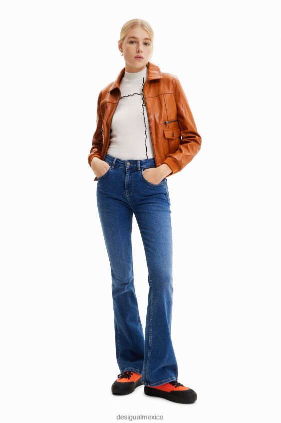 Desigual mujer vaqueros largos acampanados VZ26R0996 ropa