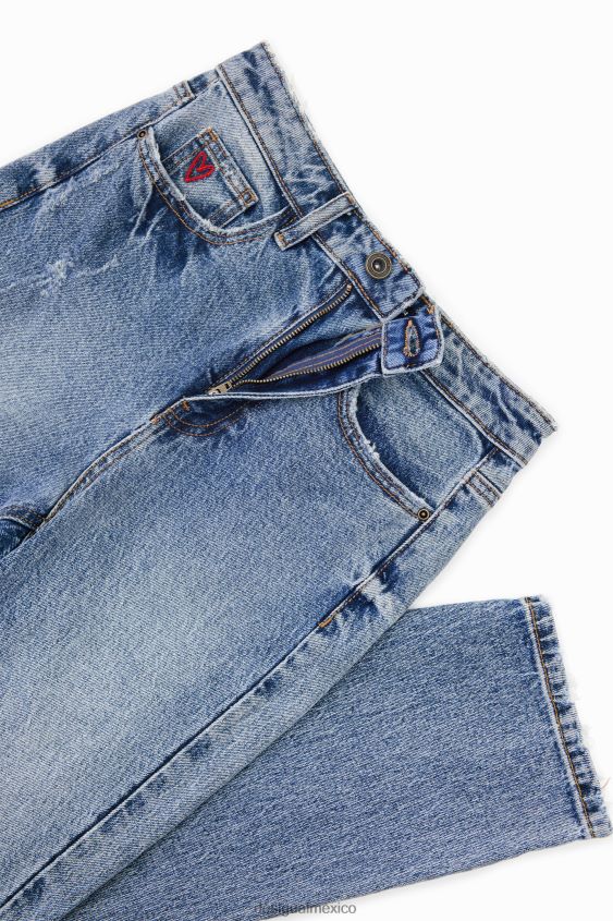 Desigual mujer vaqueros rectos hasta el tobillo VZ26R0517 ropa