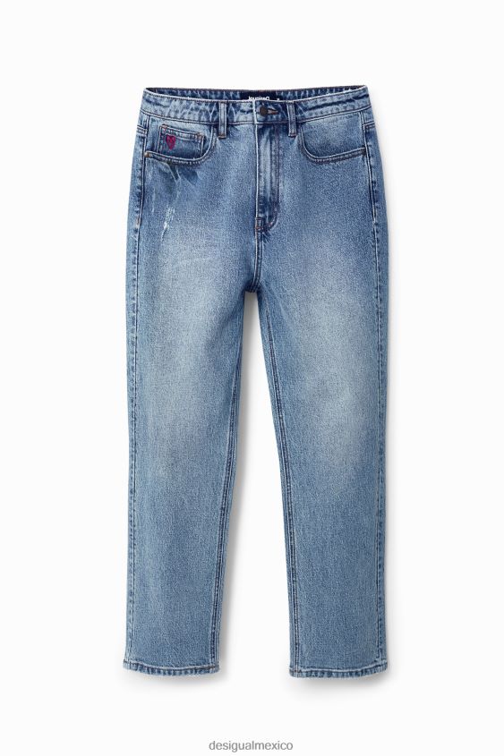 Desigual mujer vaqueros rectos hasta el tobillo VZ26R0517 ropa