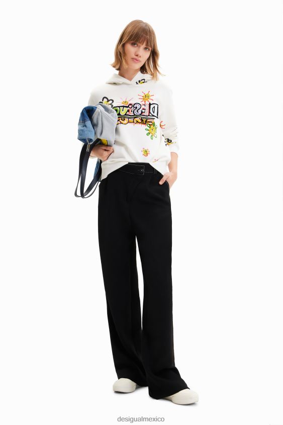Desigual mujer sudadera arty flocada VZ26R0974 ropa