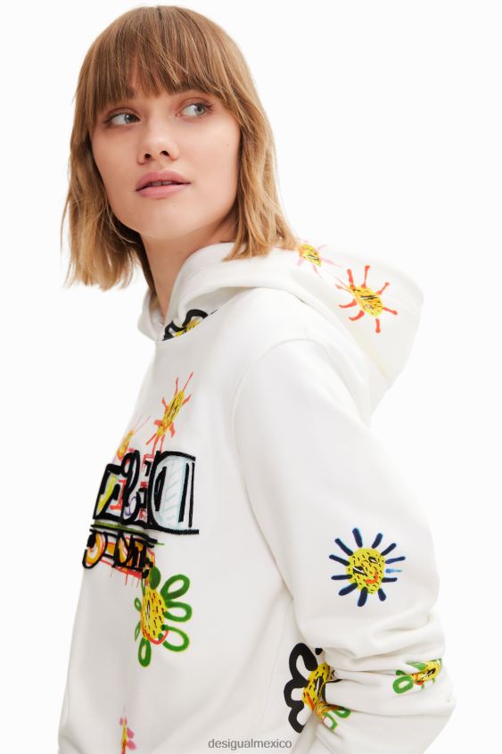 Desigual mujer sudadera arty flocada VZ26R0974 ropa