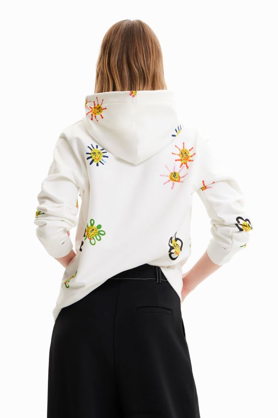 Desigual mujer sudadera arty flocada VZ26R0974 ropa