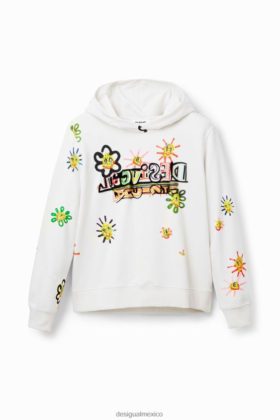 Desigual mujer sudadera arty flocada VZ26R0974 ropa