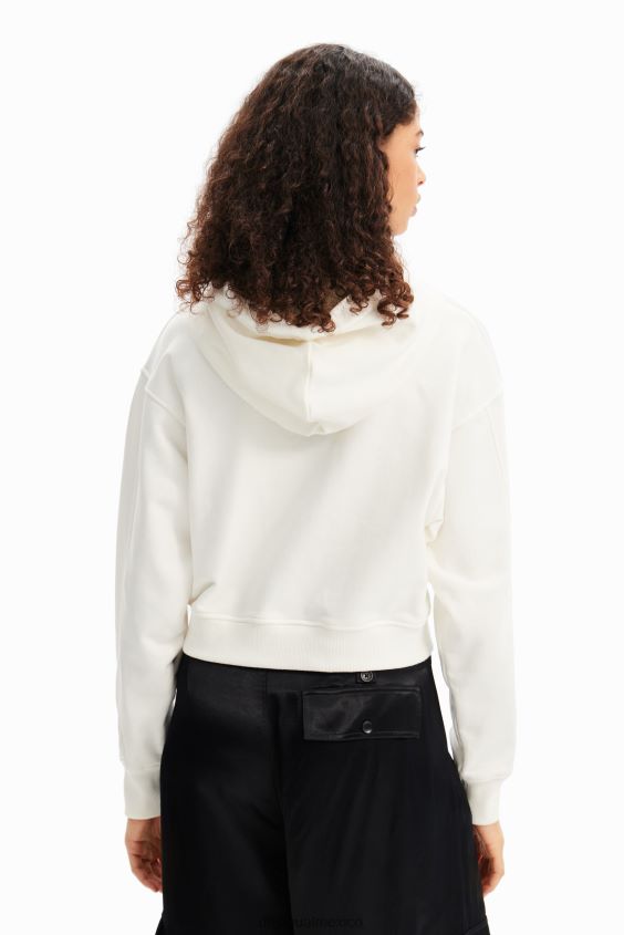 Desigual mujer sudadera con capucha corta y artística VZ26R0830 ropa