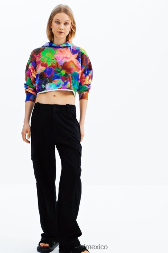 Desigual mujer sudadera con capucha corta y extragrande VZ26R0500 ropa