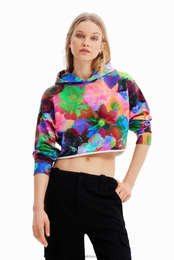 Desigual mujer sudadera con capucha corta y extragrande VZ26R0500 ropa