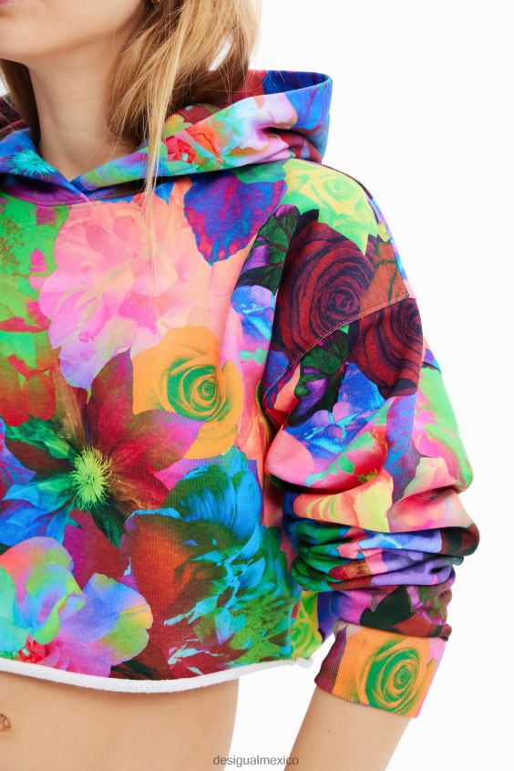 Desigual mujer sudadera con capucha corta y extragrande VZ26R0500 ropa