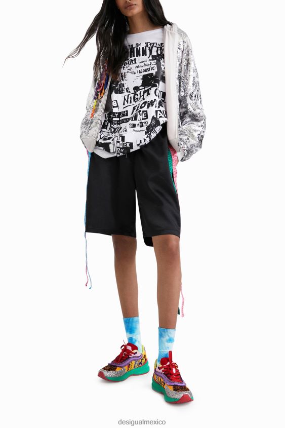 Desigual mujer sudadera con capucha y lentejuelas de johnson hartig VZ26R01098 ropa