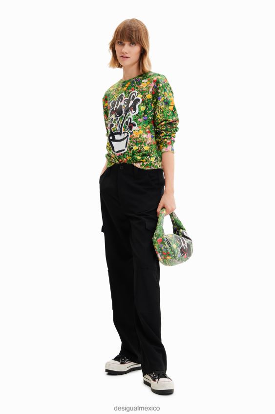 Desigual mujer sudadera con estampado floral VZ26R0292 ropa