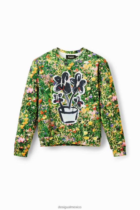Desigual mujer sudadera con estampado floral VZ26R0292 ropa