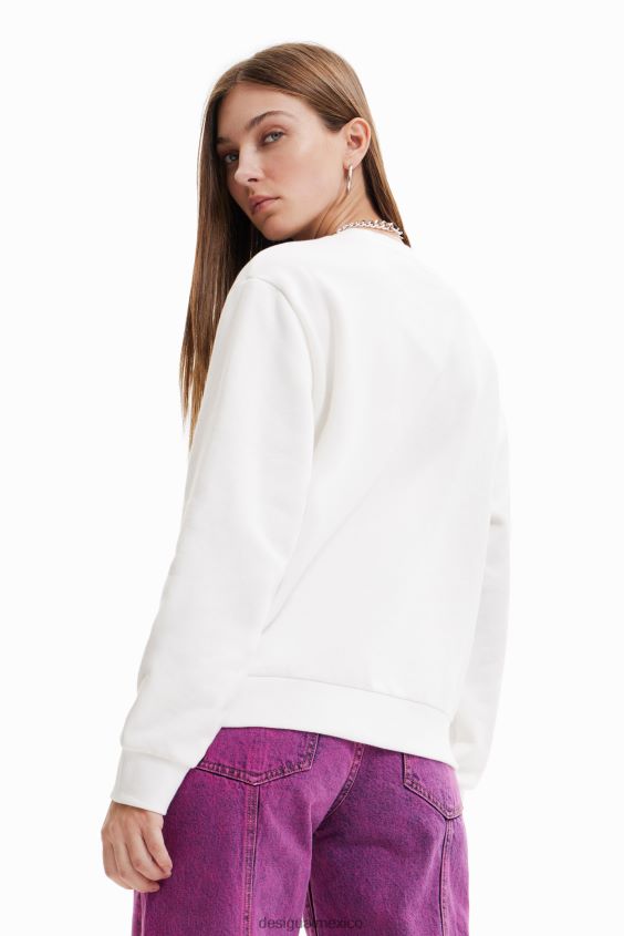 Desigual mujer sudadera con mensaje bordado VZ26R0631 ropa