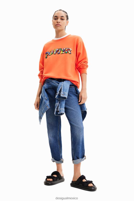 Desigual mujer sudadera con parche de poder VZ26R0422 ropa