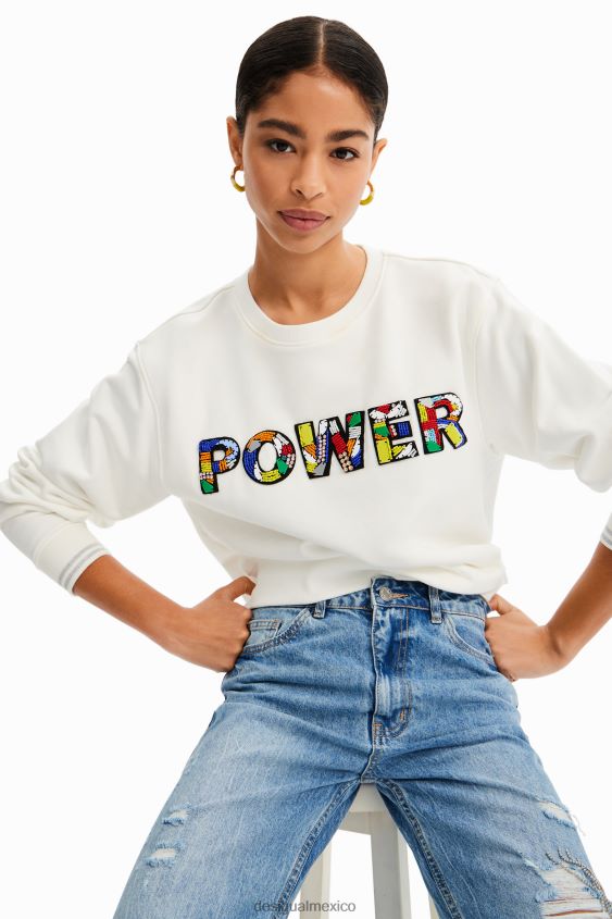 Desigual mujer sudadera con parche de poder VZ26R0795 ropa