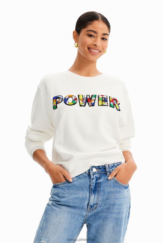 Desigual mujer sudadera con parche de poder VZ26R0795 ropa