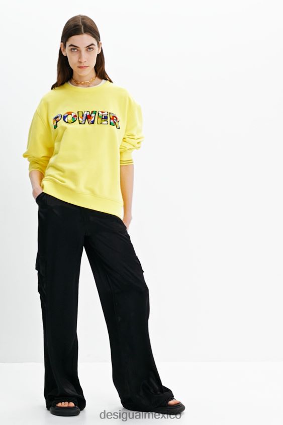 Desigual mujer sudadera con parche de poder VZ26R0919 ropa