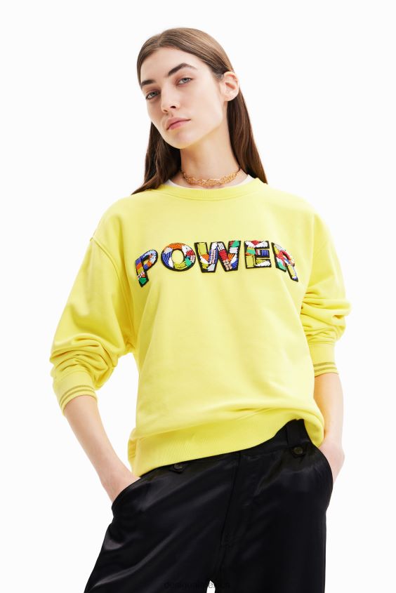 Desigual mujer sudadera con parche de poder VZ26R0919 ropa