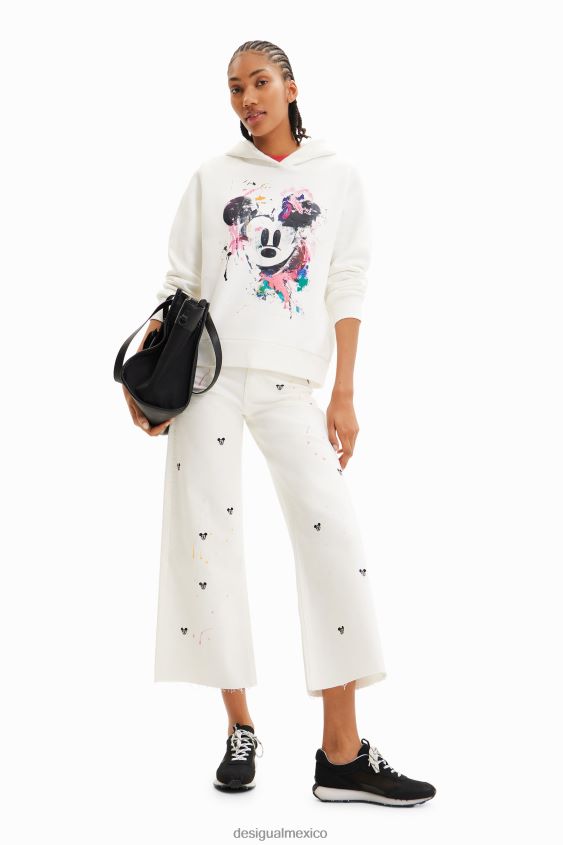 Desigual mujer sudadera con salpicaduras de mickey mouse de disney VZ26R0391 ropa